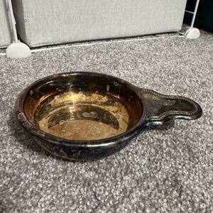 Elegant Silver Baby Dish